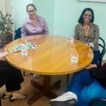 Lar Fabiano de Cristo recebe visita de Rozangela Teixeira, consultora jurídica da Febraeda e da Fenapestalozzi
